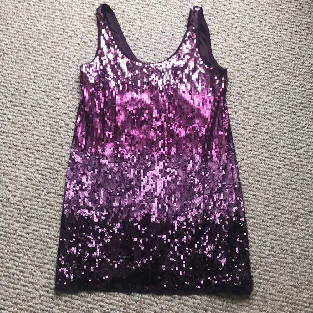Express sequin dress tunic small